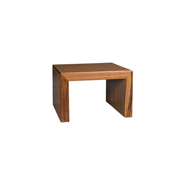 Tavolo A Ponte Monte Carlo Zebrano W70 D70 H45cm