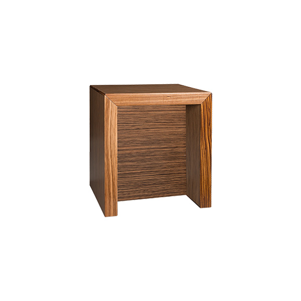 Tavolo A Ponte Monte Carlo Zebrano L70 W70 H76 Cm