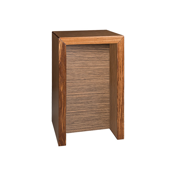 Tavolo A Ponte Monte Carlo Zebrano L70 W70 H108 Cm