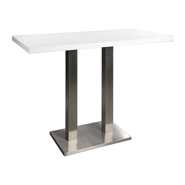 Tavolo Alto Ibiza Bianco W160 D80 H110cm