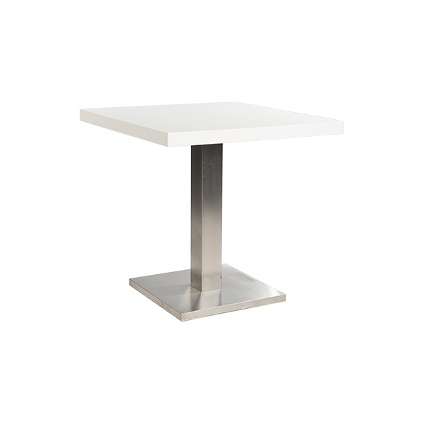 Tavolo Da Bistrot Ibiza Bianco W80 D80 H78cm