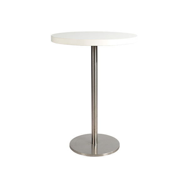 Tavolo Alto Ibiza Outdoor Bianco 80 H110 Cm