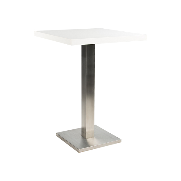 Tavolo Alto Ibiza Outdoor Bianco W80 D80 H110cm