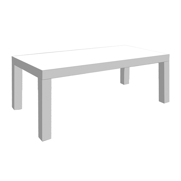 Tavolo Luminoso Grigio Silver L180 W90 H76 Cm