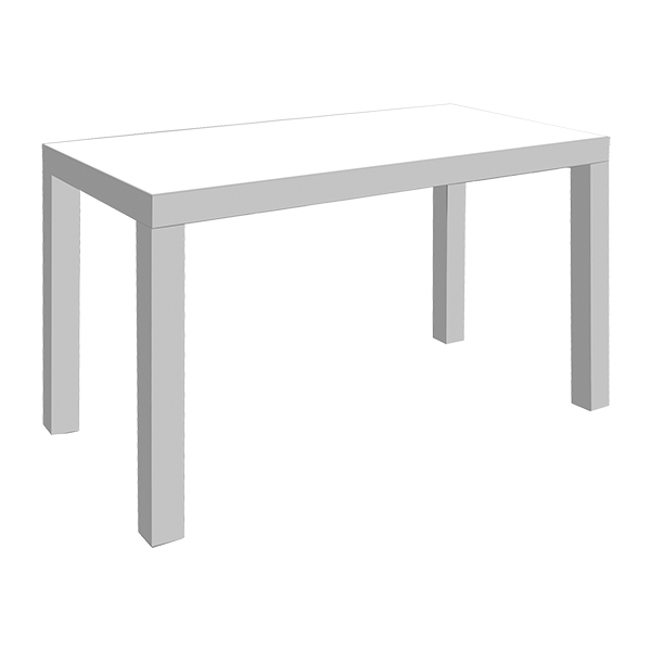 Tavolo Alto Luminoso Grigio Silver L180 W90 H110 Cm