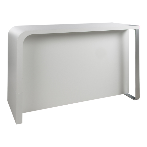 Copertura Tavolo Brunch Sinistro Bianco W180 D70 H110 Cm