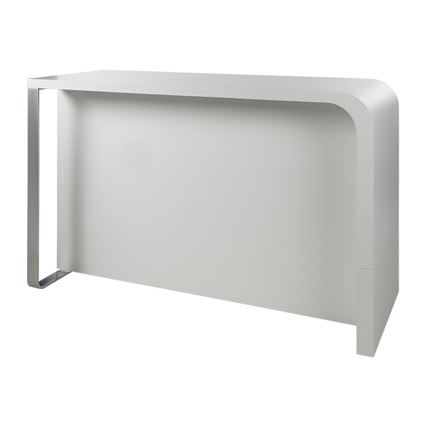 Copertura Tavolo Brunch Destro Bianco W180 D70 H110 Cm