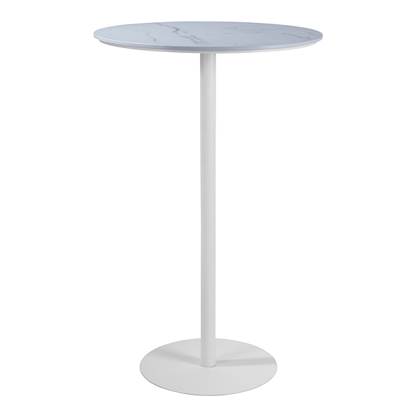Tavolo Da Bar Brio Volterra Bianco 70 H111 Cm