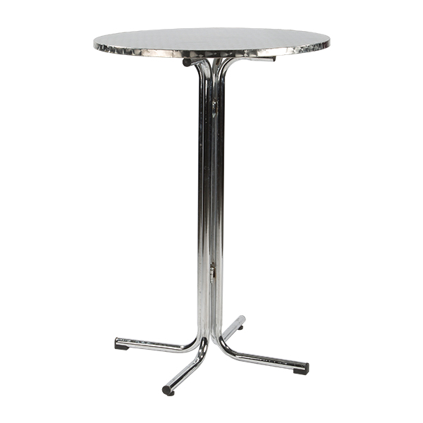 Tavolo Alto Stockholm Inox Alluminio 80 H110 Cm