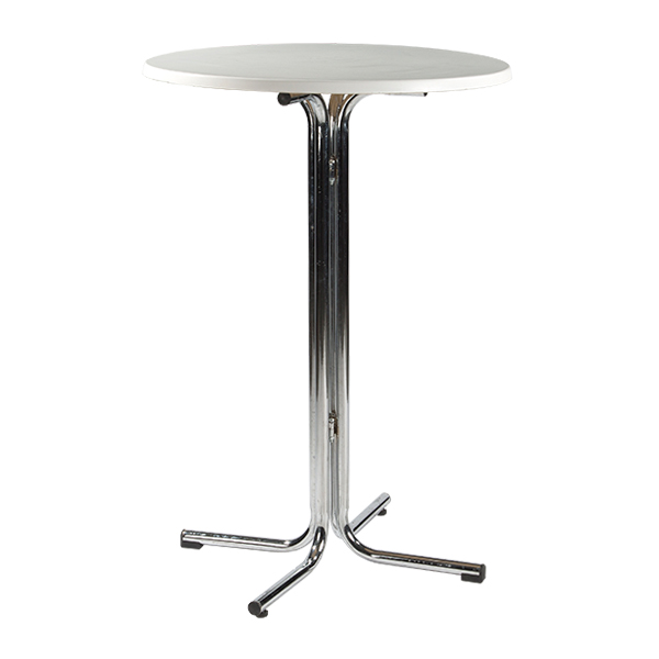 Tavolo Alto Stockholm Bianco 80 H110 Cm