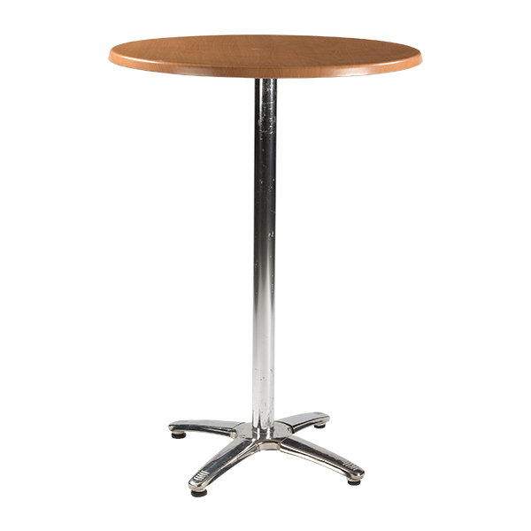 Tavolo Alto Porto Alluminio Carpino 80 H110 Cm