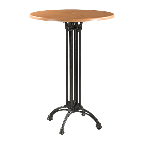 Tavolo Alto Praga Ghisa Carpino 80 H110 Cm