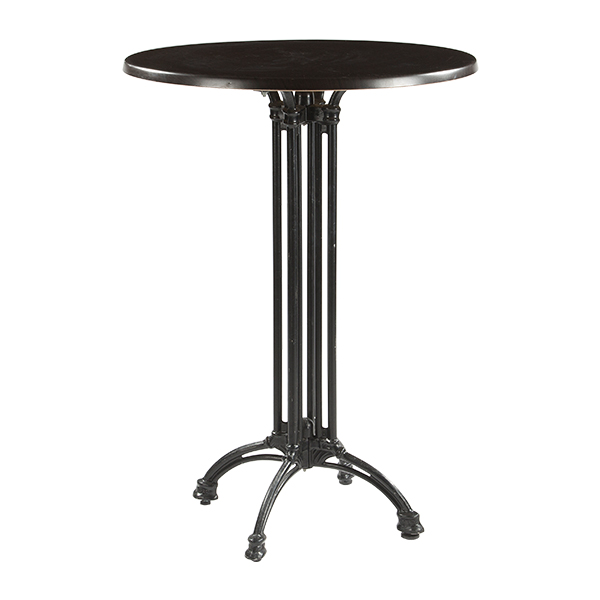 Tavolo Alto Prague Ghisa Noce 80 H110 Cm