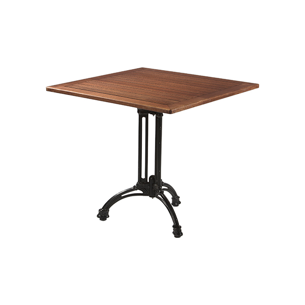 Tavolo Bistrot Ghisa Teak 80 80 H74 Cm