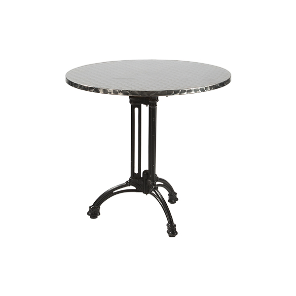Tavolo Bistrot Ghisa Inox Alluminio 80 H74 Cm
