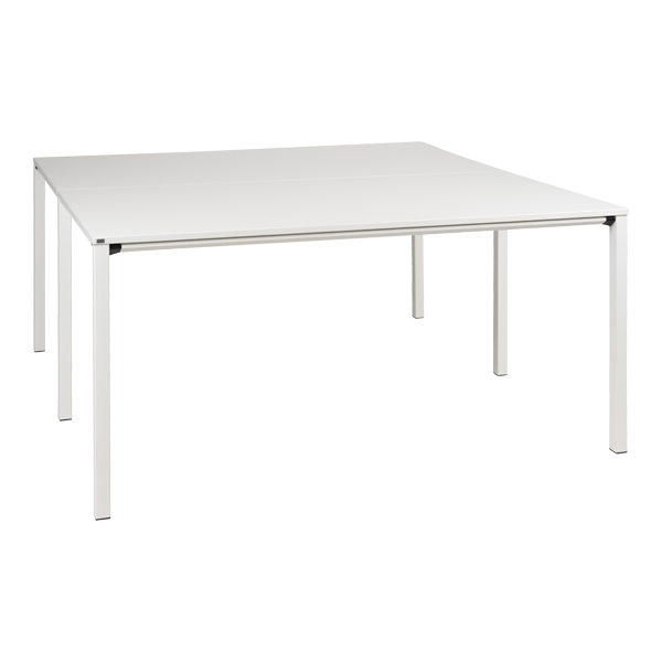 Tavolo Da Riunione Lean Bianco L160 L160 H75 Cm