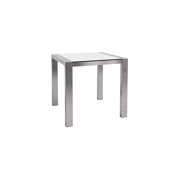Tavolo Algarve Bianco W80 D80 H75cm