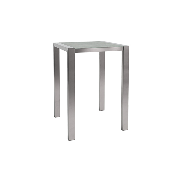 Tavolo Alto Algarve Cemento W80 D80 H110cm