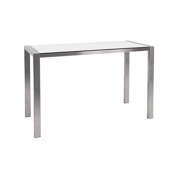 Tavolo Alto Algarve Bianco W180 D80 H110cm