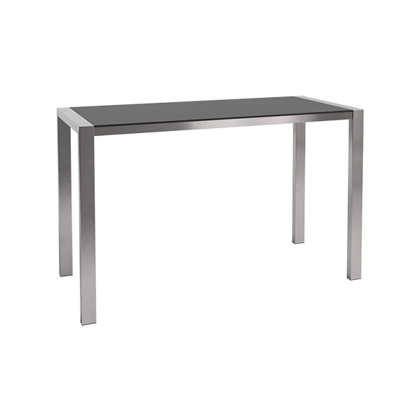 Tavolo Alto Algarve Nero W180 D80 H110cm
