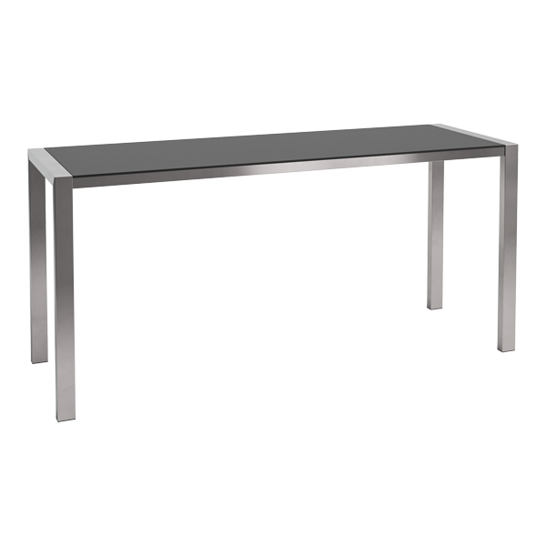 Tavolo Alto Algarve Nero W240 D80 H110cm