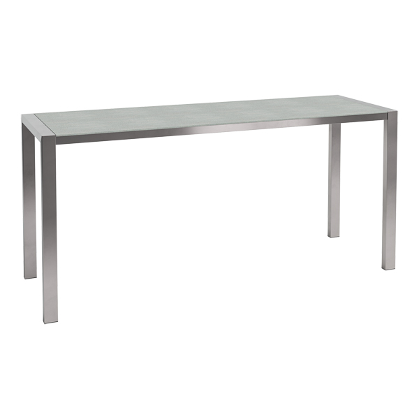 Tavolo Alto Algarve Cemento W240 D80 H110 Cm