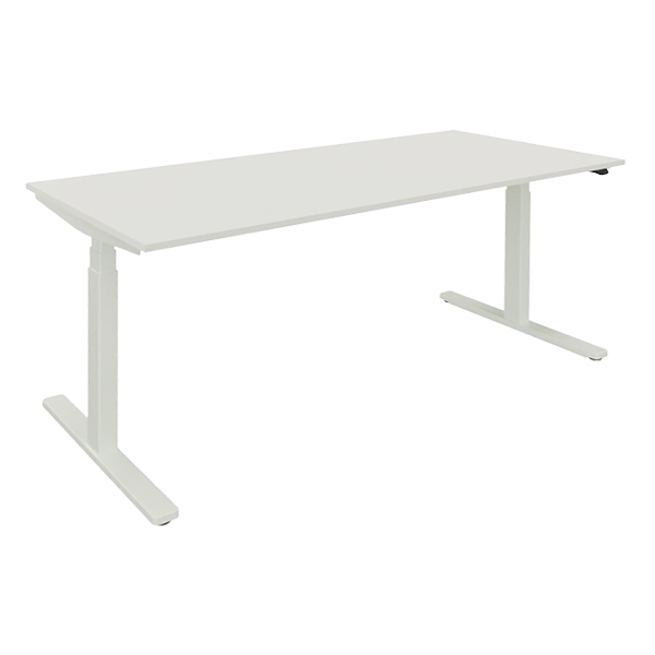 Desk Level Lift Bianco Puro L160 L80 H64 129 Cm