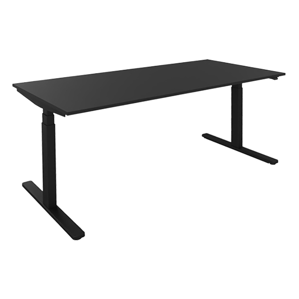Desk Level Lift Nero Puro L160 L80 H64 129 Cm