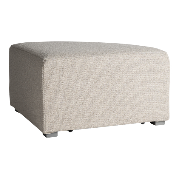 Sgabello Triangolo Beige Deauville Bouclé L70 P70 H41 Cm