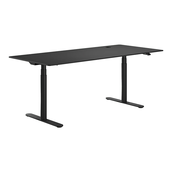 Scrivania Hilow 2 Nera L160 L80 H64 129 Cm