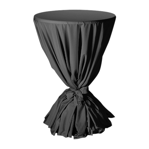 Copritavolo Bar Nero Con Fiocco 360 Cm