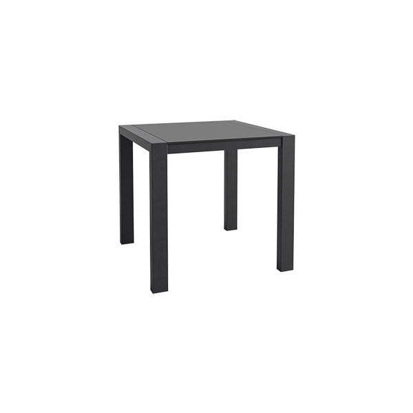 Tavolo Da Pranzo Algarve Nero Nero W80 D80 H75 Cm