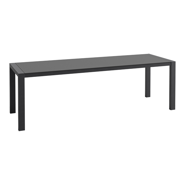 Tavolo Algarve Nero Nero W240 D80 H75 Cm