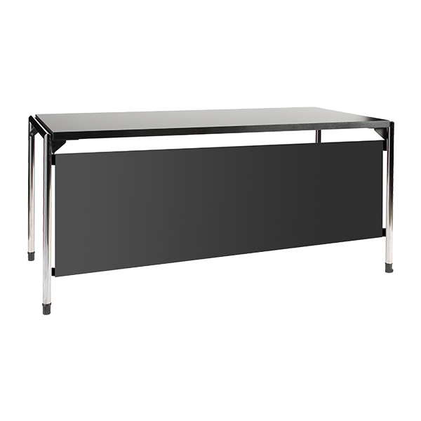 Tavolo Pieghevole Con Copertura Nera W160 D70 H71 Cm