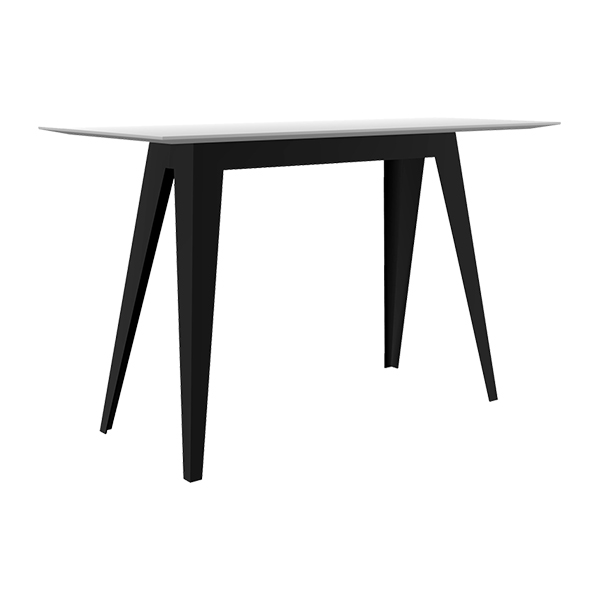 Tavolo Alto Kranich Con Piano Bianco L180 W80 H110 Cm