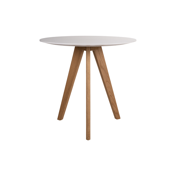 Tavolo Da Bistrot Halmstad Con Piano Bianco 80 H76 Cm