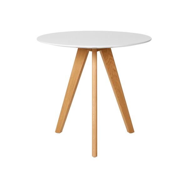 Tavolo Da Bistrot Halmstad Con Piano Bianco 70 H76 Cm