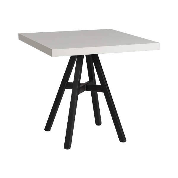 Tavolo Da Bistrot Bristol Bianco 80 80 H76 Cm