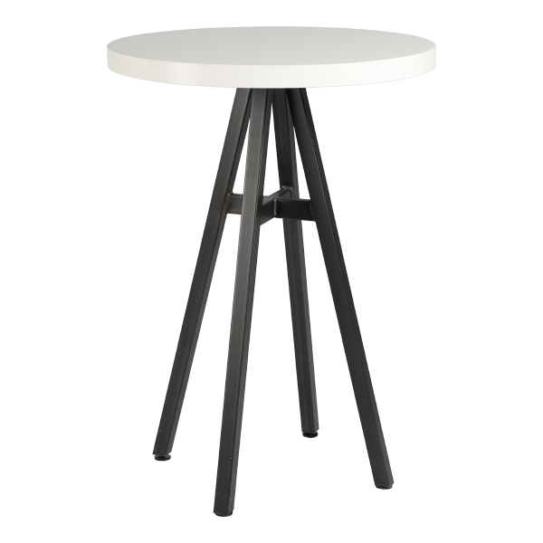 Tavolo Alto Bristol Bianco 80 H110 Cm