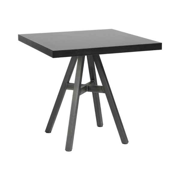 Tavolo Bristol Nero 80 80 H76 Cm
