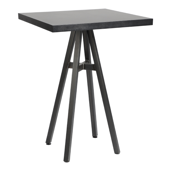 Tavolo Bristol Nero 80 80 H110 Cm