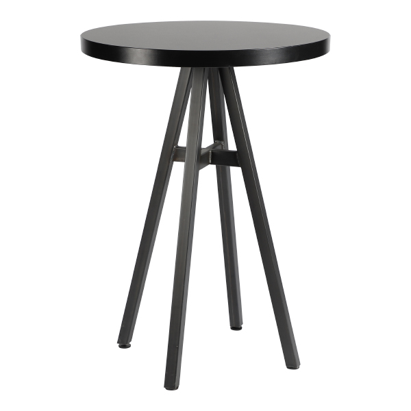 Tavolo Alto Bristol Nero 80 H110 Cm