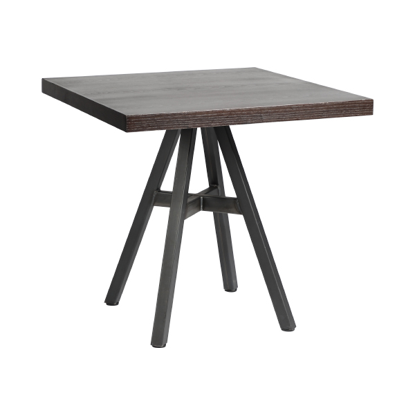 Tavolo Da Bistrot Bristol Marrone 80 80 H76 Cm