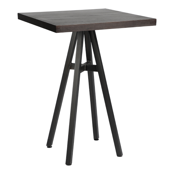 Tavolo Bristol Marrone 80 80 H110 Cm