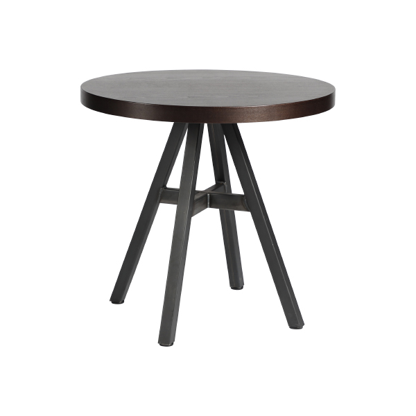 Tavolo Bristol Marrone 80 H76 Cm