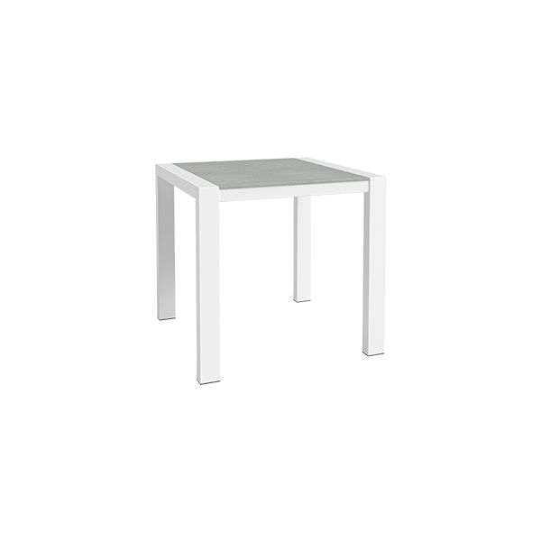 Tavolo Da Pranzo Algarve Bianco Cemento L80 L80 H75 Cm