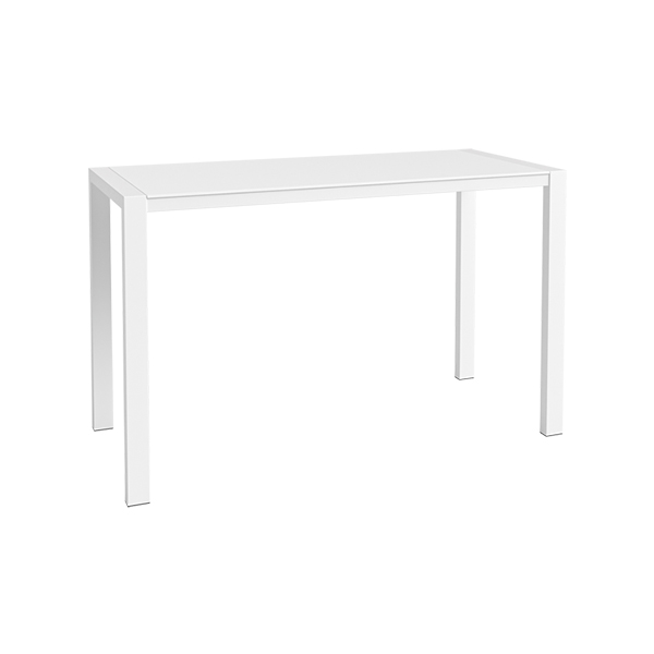 Tavolo Alto Algarve Bianco Bianco L180 L80 H110 Cm