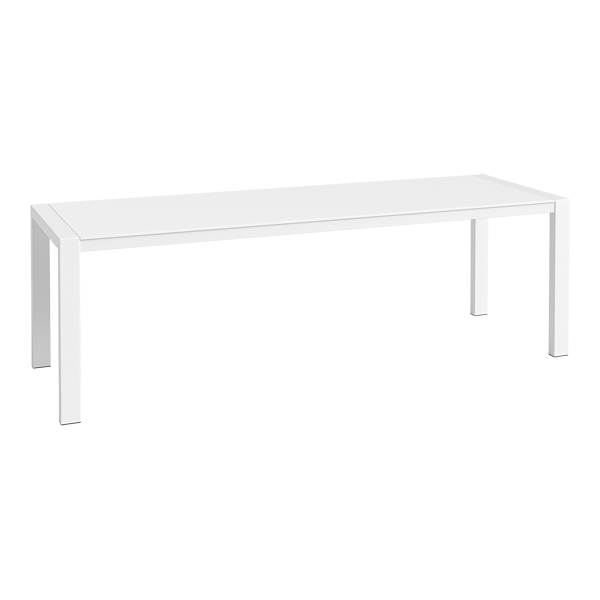Tavolo Da Pranzo Algarve Bianco Bianco L240 L80 H75 Cm