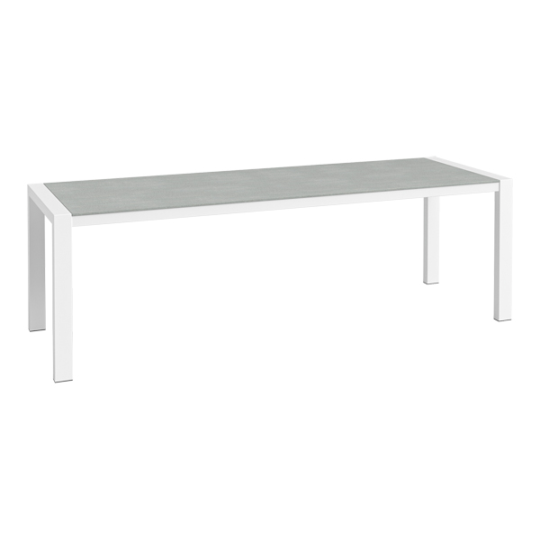 Tavolo Da Pranzo Algarve Bianco Cemento L240 L80 H75 Cm