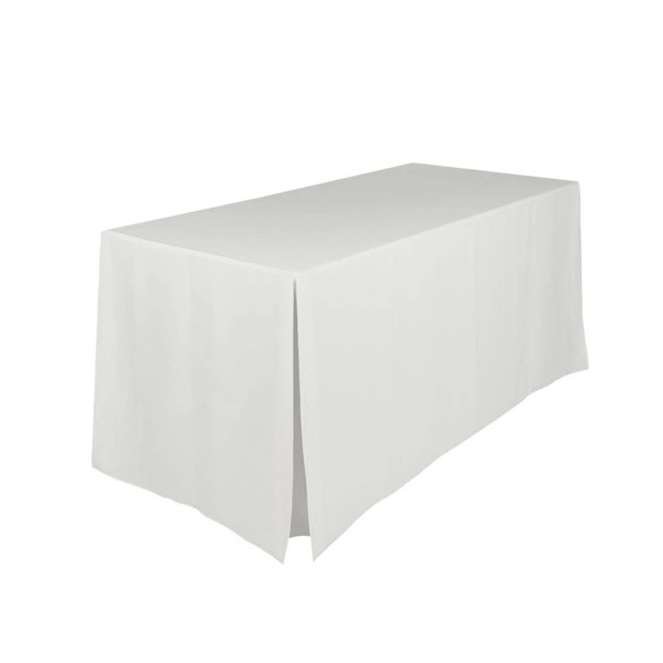 Copritavolo In Tessuto Di Lino 180 80 Bianco